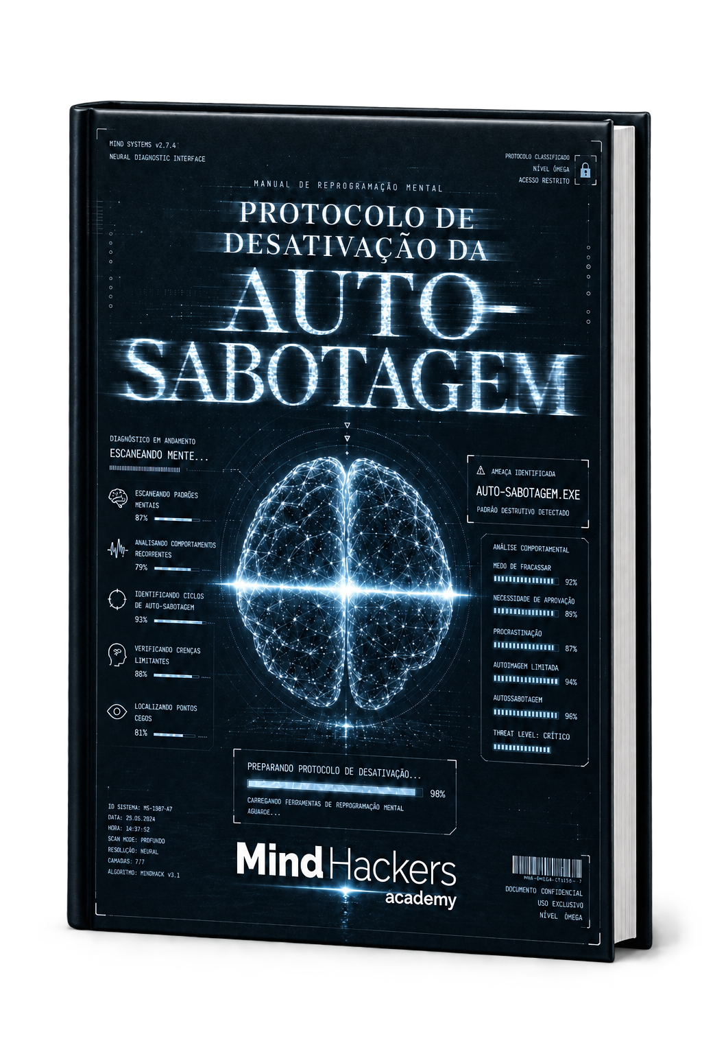 Capa do livro Protocolo de Desativação da Auto-sabotagem